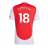 Dres Arsenal Takehiro Tomiyasu #18 Domáci 2024-25 Krátky Rukáv